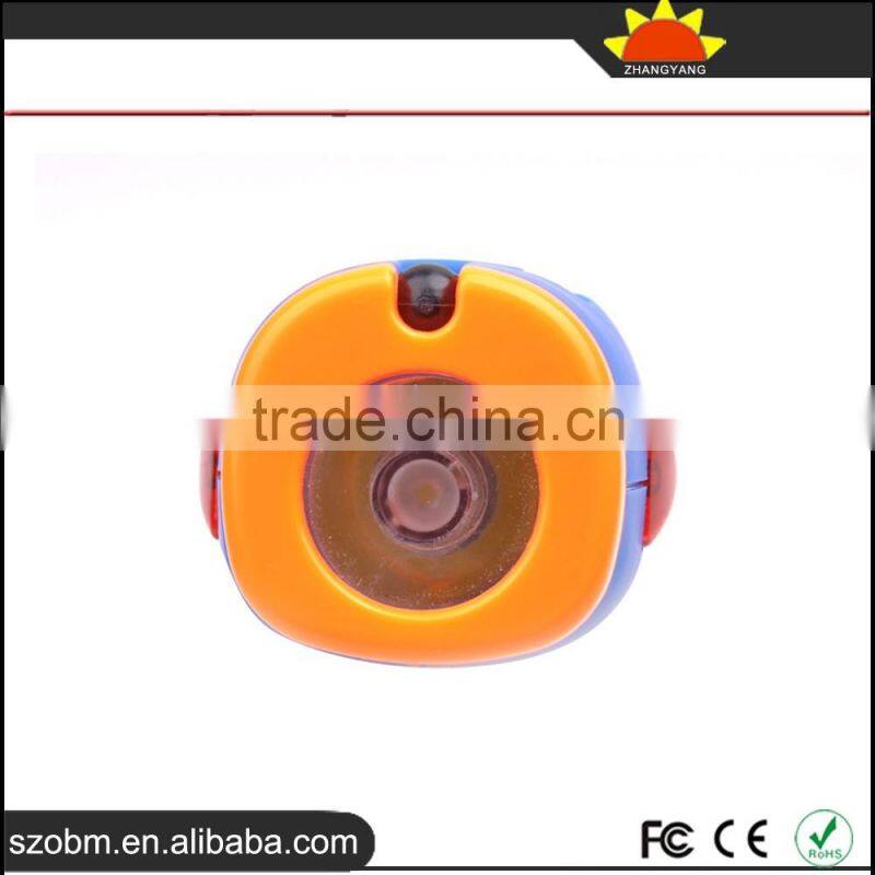 2016 wholesale OEM 3 Mode LED Plastic Signal Light Flashlight Torch