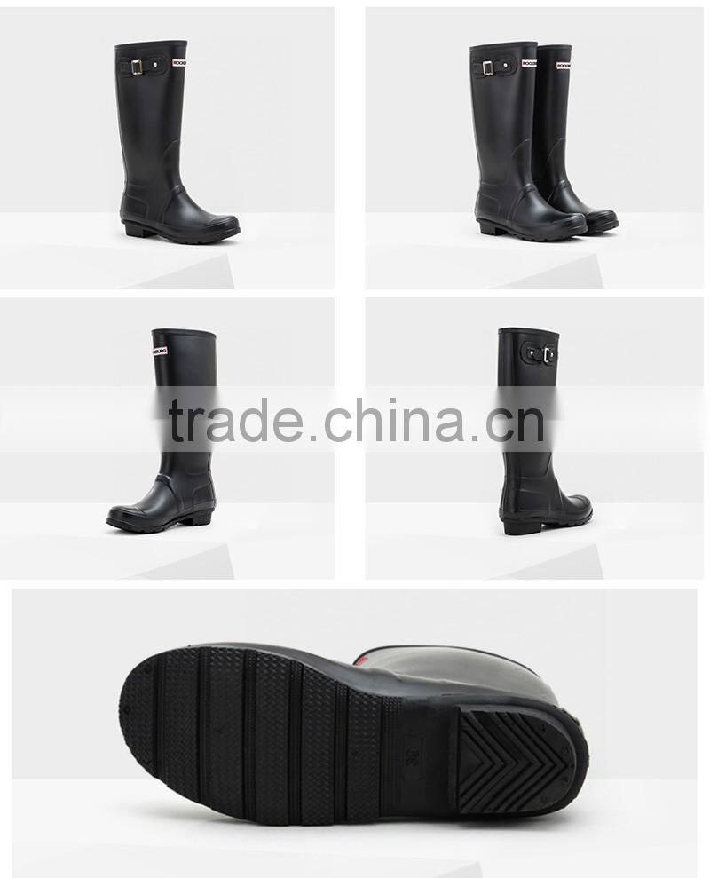 Manufacturer Winter Safety Men Rubber Rain Boots With Zipper Korea Custom Printing