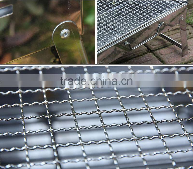 Steel Simple Outdoor Picnic Portable Folding Charcoal bbq Grills