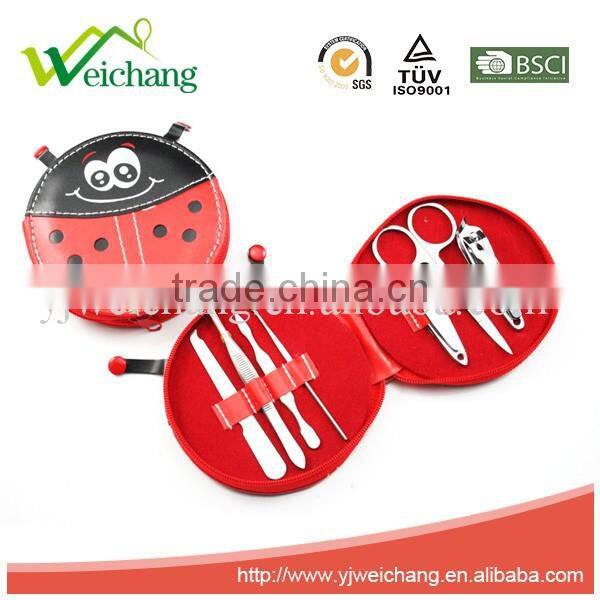 WCJ1006 High Quality Stainless Steel Nail Care Personal Manicure Pedicure Set Travel Grooming Kit