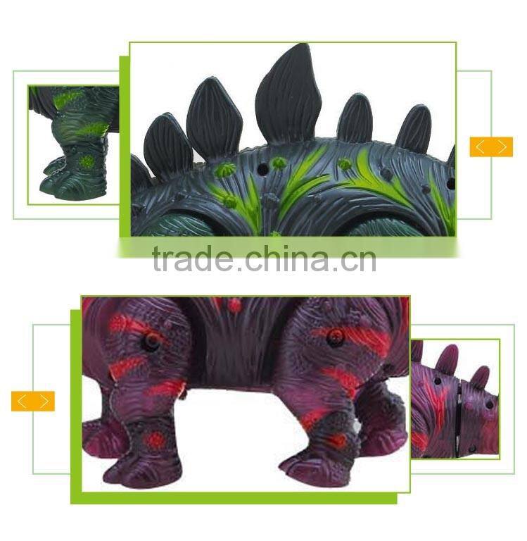 New design plastic battery operated animated dinosaurs toy for kids