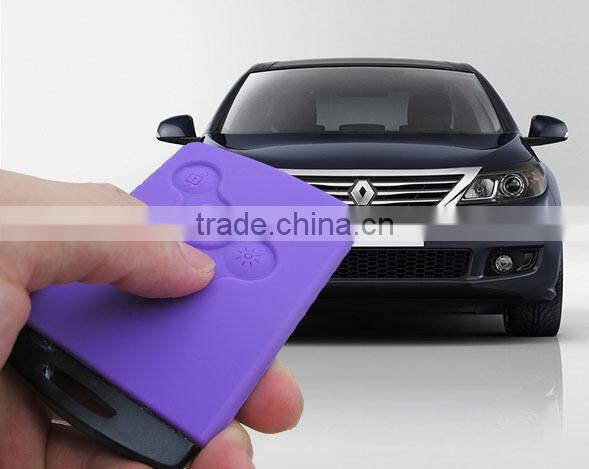 Colourful car key silicone cover for Renault