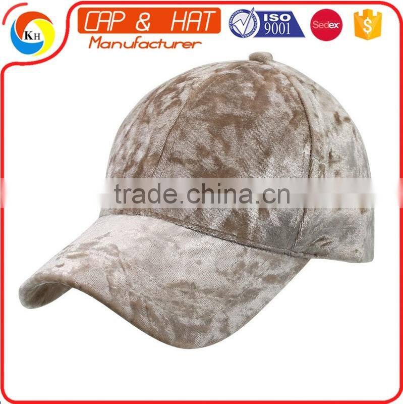 Blank Fake Velvet Baseball Cap Custom Hats And Caps