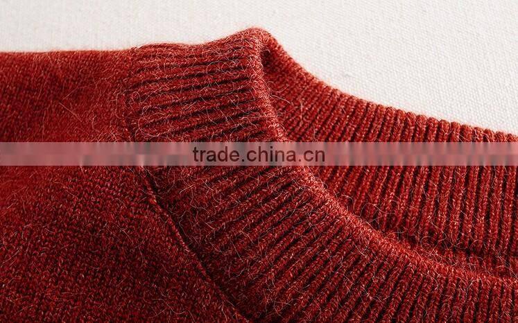 2016 new korean style spring winter autumn round neck long sleeve plain women sweater