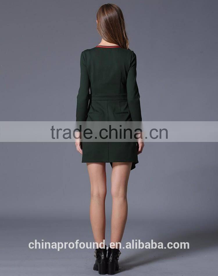 New Latest Fashion Dress Styles Woman Long Sleeve Slim Fshion Show Dresses