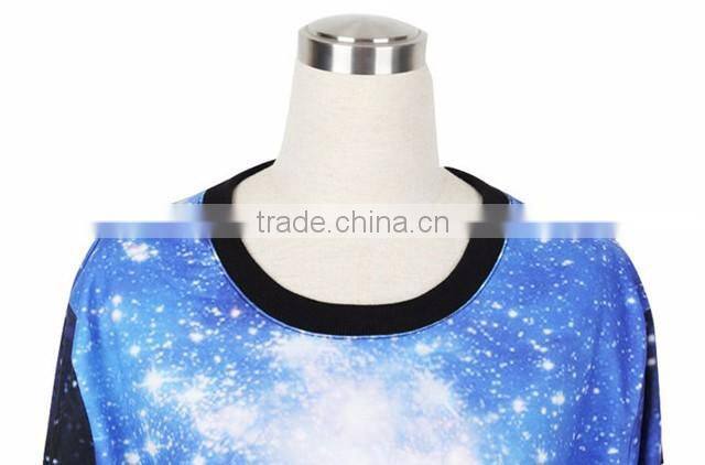 wholesale custom designs 3D digital printing crewneck sweatshirt for women