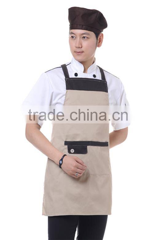 printed custom cotton kitchen apron for chef factory supply directly