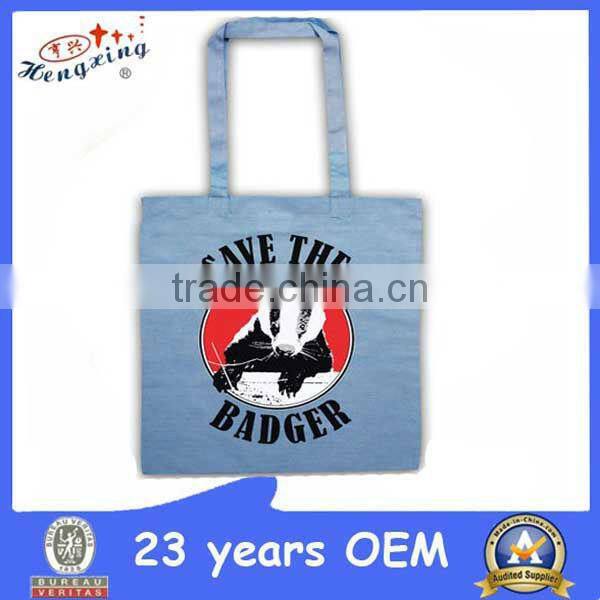 Custom design prined handled canvas bag