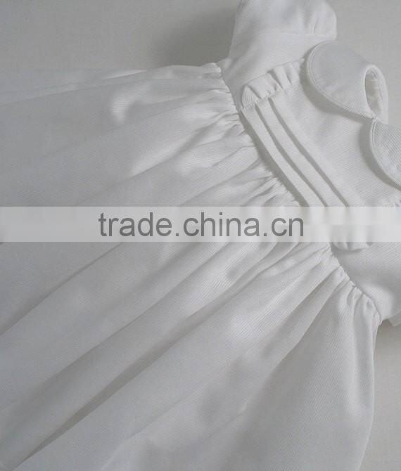 2017 Hot Selling Fashion White Baby Girl Clothing Set