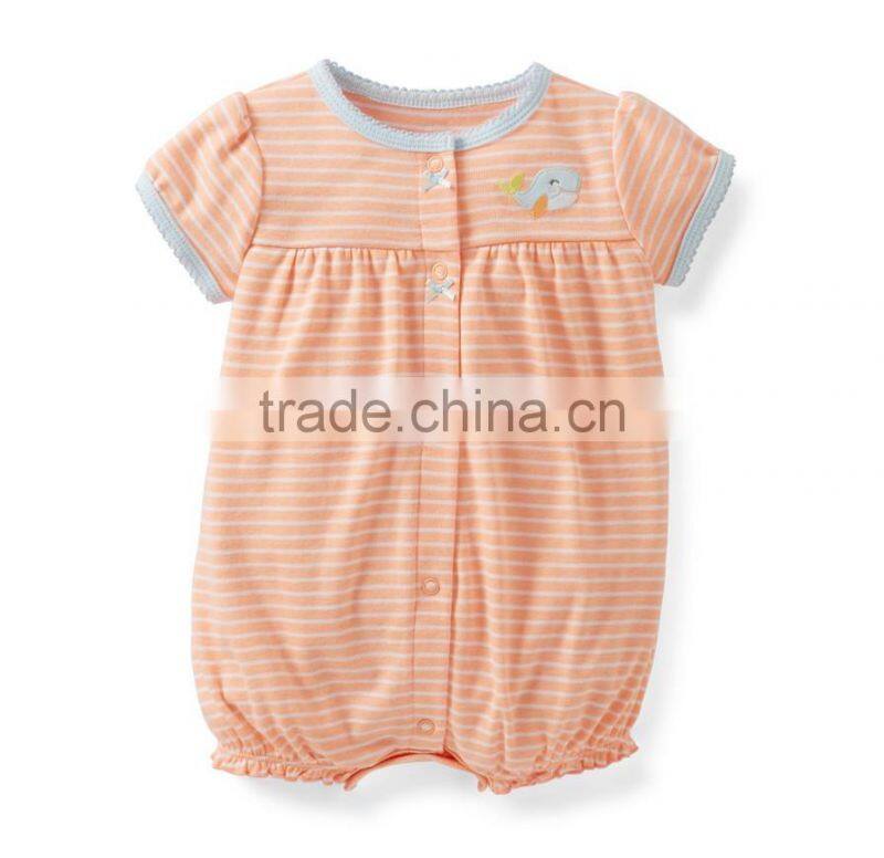 2015 new design kids baby girls cotton romper clothing kids clothing