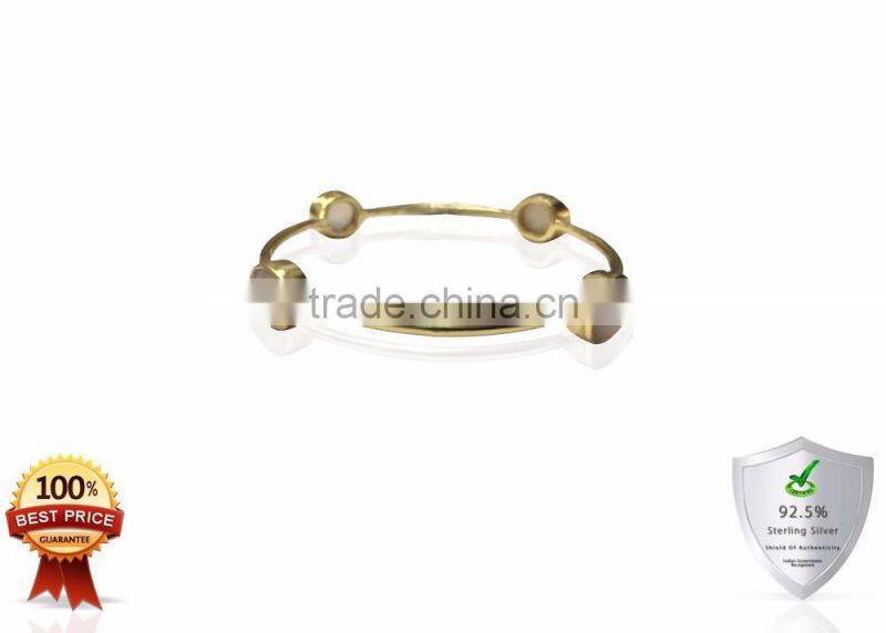 Sterling Silver Bracelets with Rose Quartz Gemstone