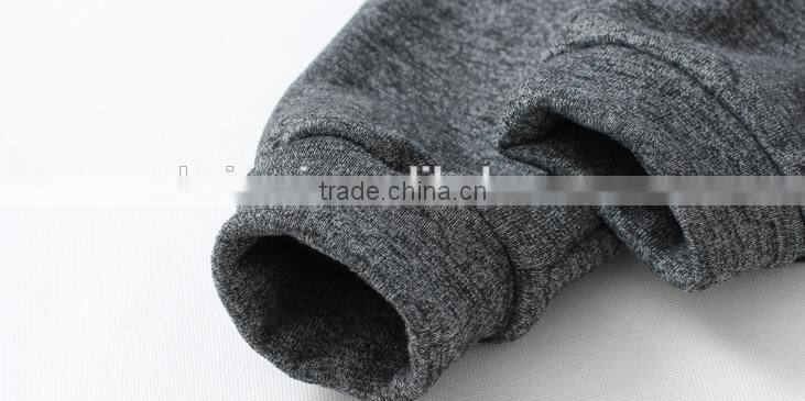 Ladies sports pants wholesale cheaper customized textured knit CVC 80/20Cotton sports pants