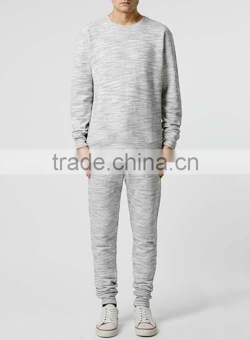 custom slim fit tracksuit plain cotton tracksuit
