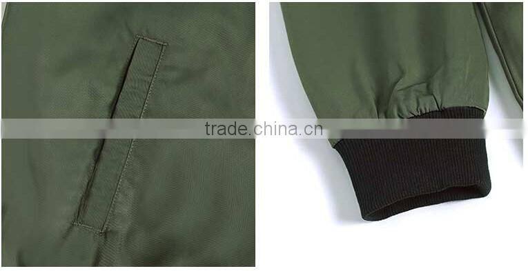 2016 wholesale fashion custom bomber 100%polyester filling material softshell jacket winter jacket