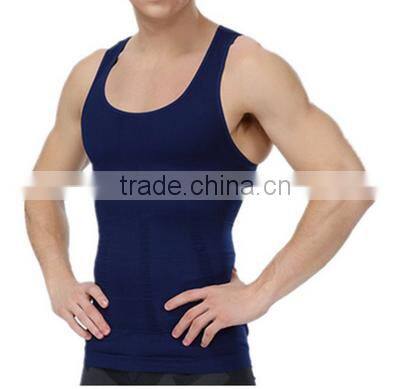 Men's Compression Tank Top Seamless Stomach Shaper Slimming Vest Shirts