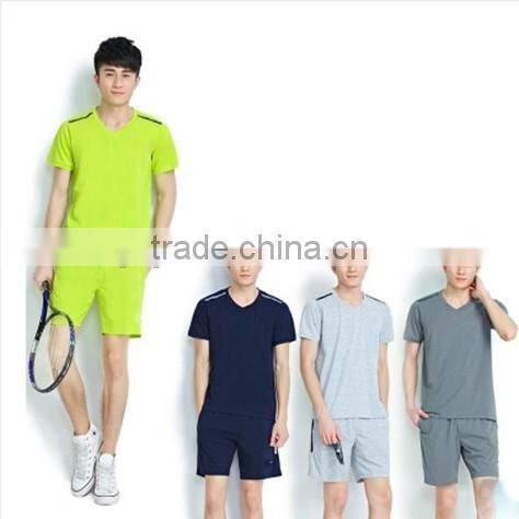 wholesale customized cheap mens sports suit for summer