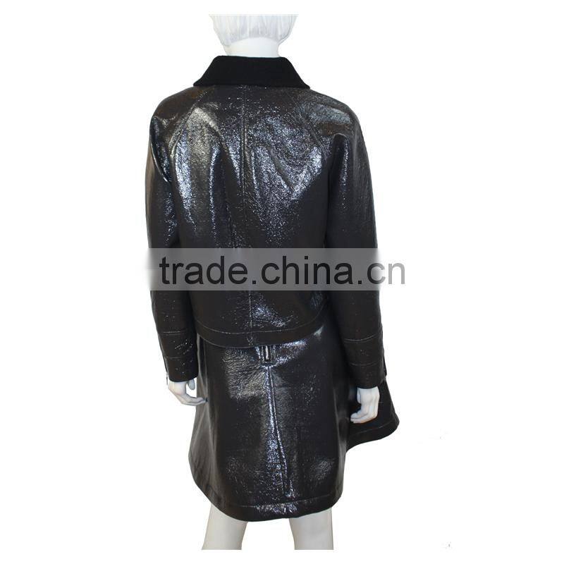 2014 2015 new design Jacket for women crop jacket custom made jacket PU lady dress