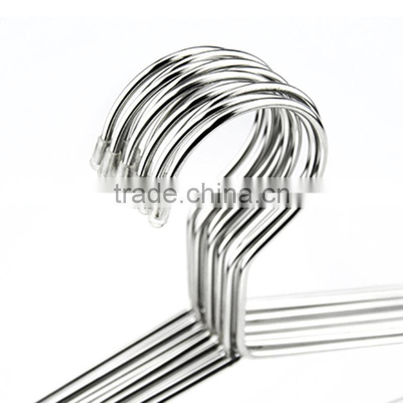 High quality Non-rust Garment Usage and c Material Gold/Silver color Hanger, Strong Metal Wire Hangers Clothes Hangers