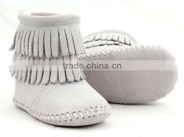 baby moccasins winter snow long tassel kids boots wholesale