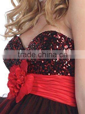 A-line Strapless Cocktail Dress with Sequins TT5022