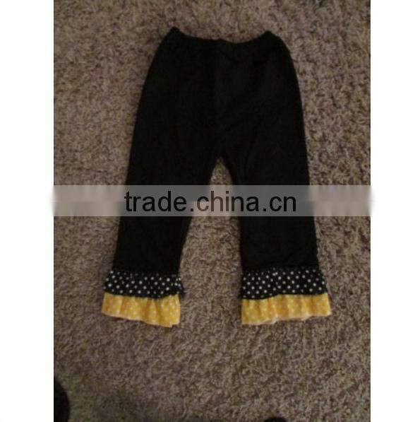 Black dots cotton trousers drape girl wholesale loose pants
