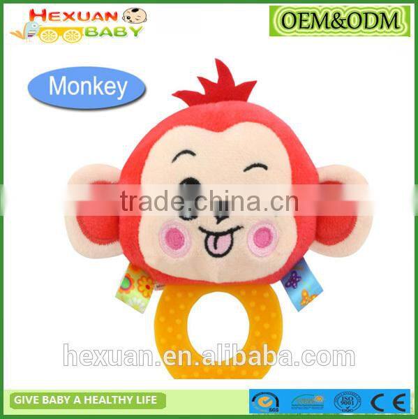 New High Quality Baby Wrist Rattle Toy Plush Hand Bell Ring For Infant