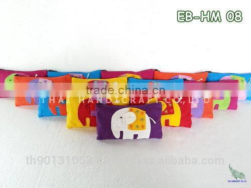 Thai Handmade Elephant Coin Purse Wallet Money bag Pencil bag