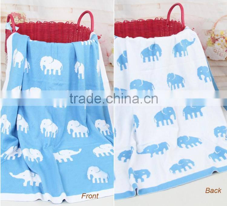Guangzhou wholesale dinosaur printed baby knit blanket