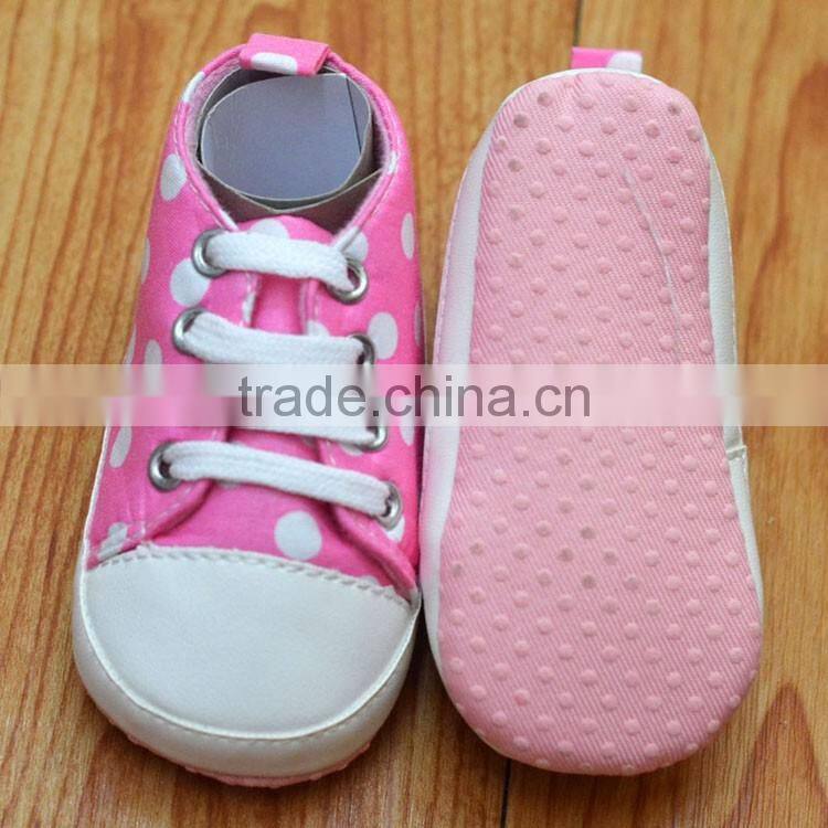 Polka Dot printed baby footwear