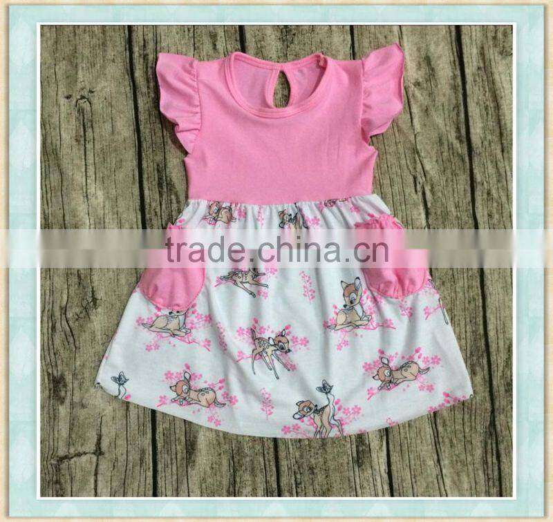 Hot sale 2017 summer latest long skirt design children's Color balloon pattern boutique clothing girl sleeveless dress