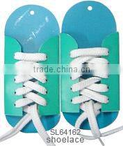 Flat type woven white rope shoe laces