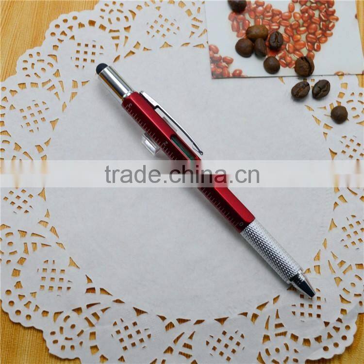6-in-1 Multi-Functional Ball pen ,can customize the logo