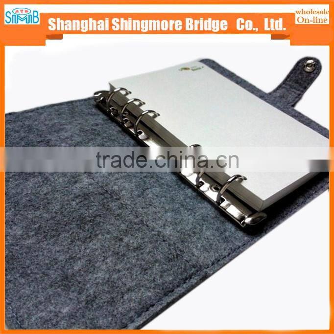 2017 alibaba china supplier hot sales high standard felt notebook with cheap price