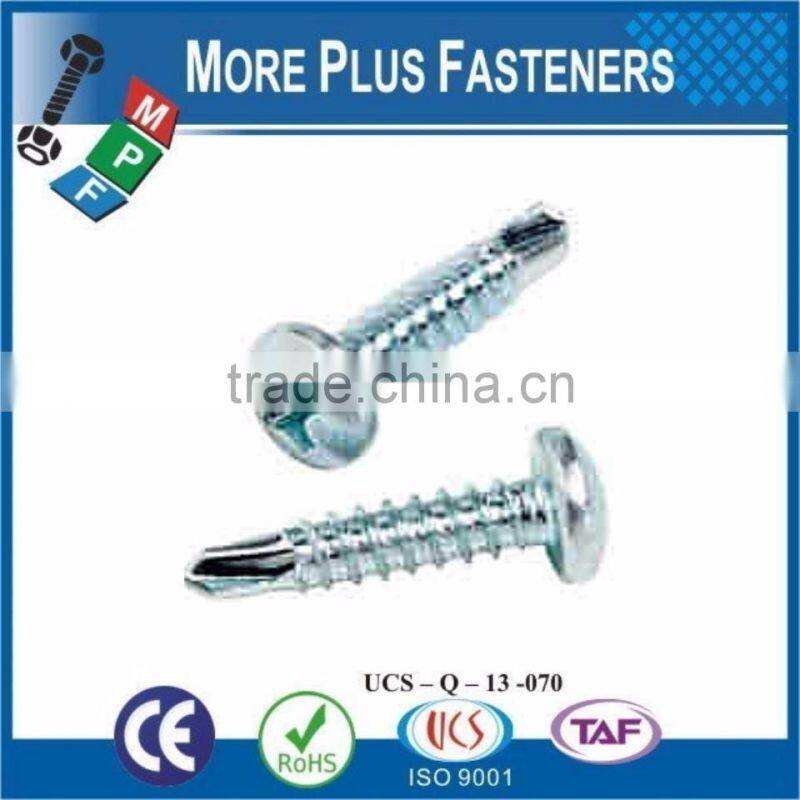 Made In Taiwan High Quality Stainless Steel Pan Head Phillips Recess Self Drilling Screw ZInc