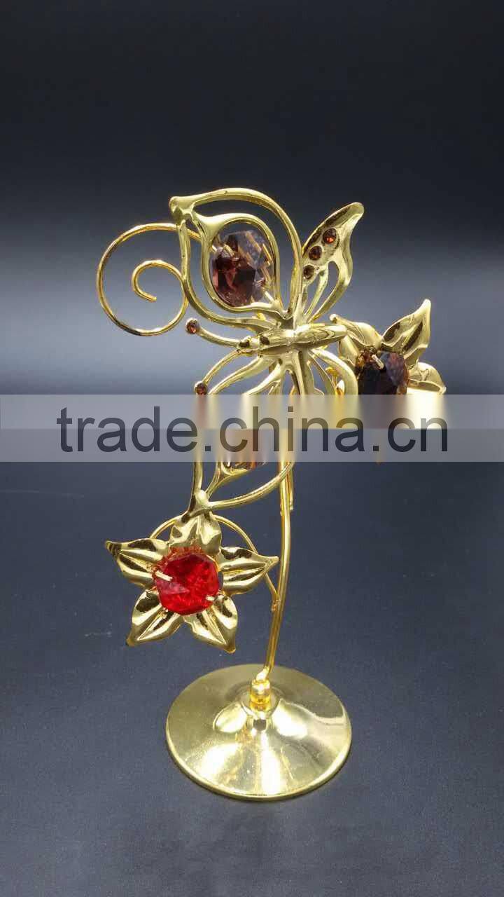 swan golden plated gift