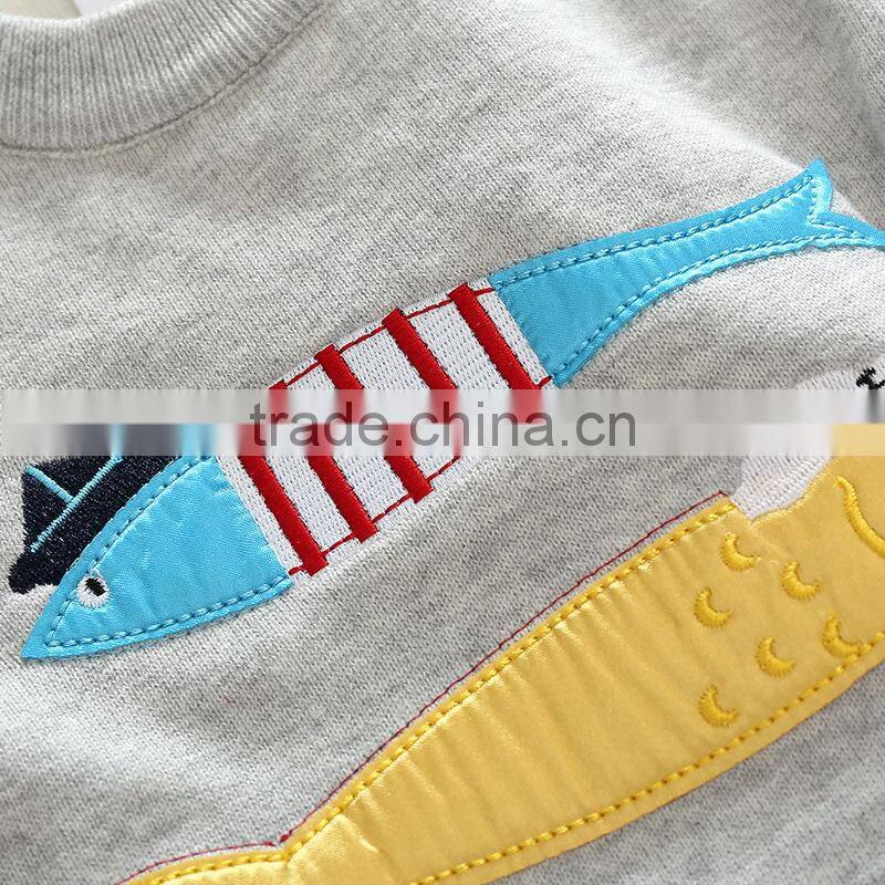 Autumn spring and winter baby wool embroidery knitting design sweater