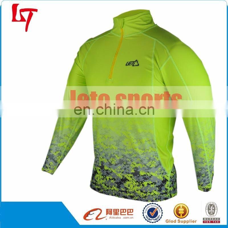 Compression Long Sleeve Men Tops long sleeve custom printed rash guard Custom sublimation long sleeve rash guard