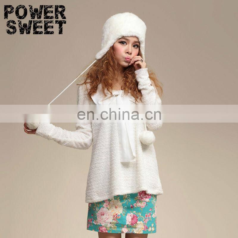 white elastic pullover upper outer women garment