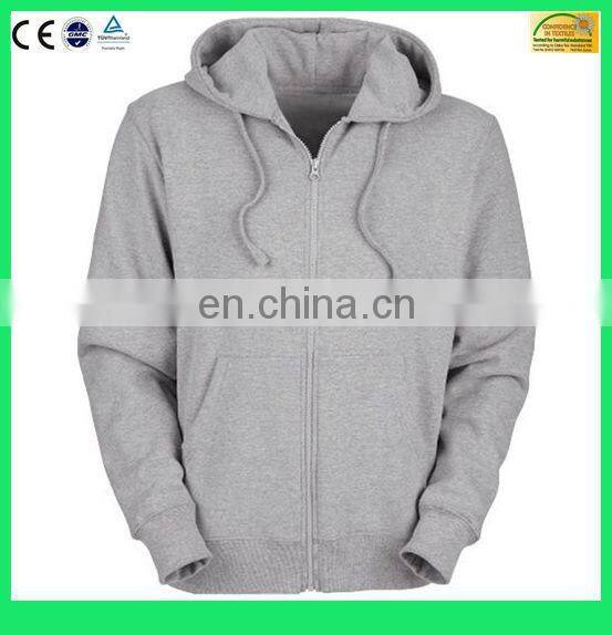 Men's 80/20 CVC fleece jacket hoodie(6 Years Alibaba Experience)