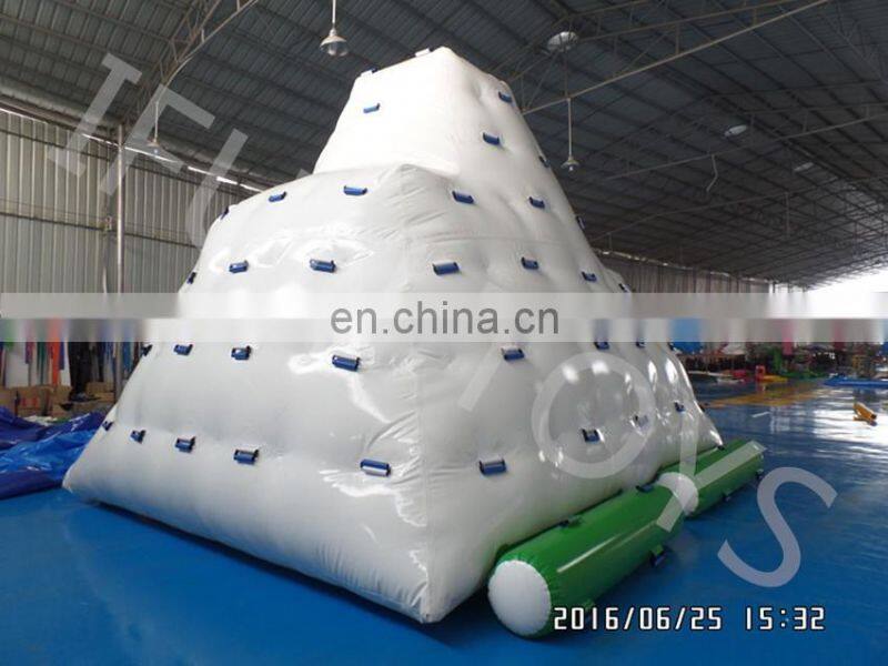 Factory Floating Giant Inflatable Iceberg For Water Climbing Games