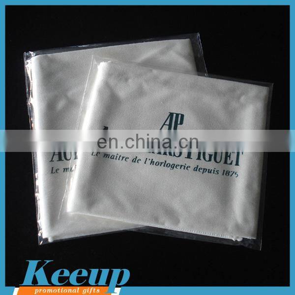 Logo Products Custom 4C Print Jewelry Eyeglasses Lens Microfiber Cleaning Cloth