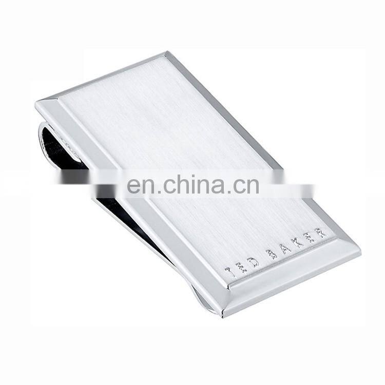 Wholesale gold metal money clip plastic money clip