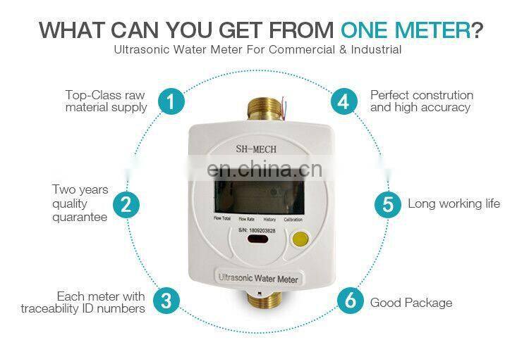 Measuring flow rate DN15 ultrasonic flow meter water