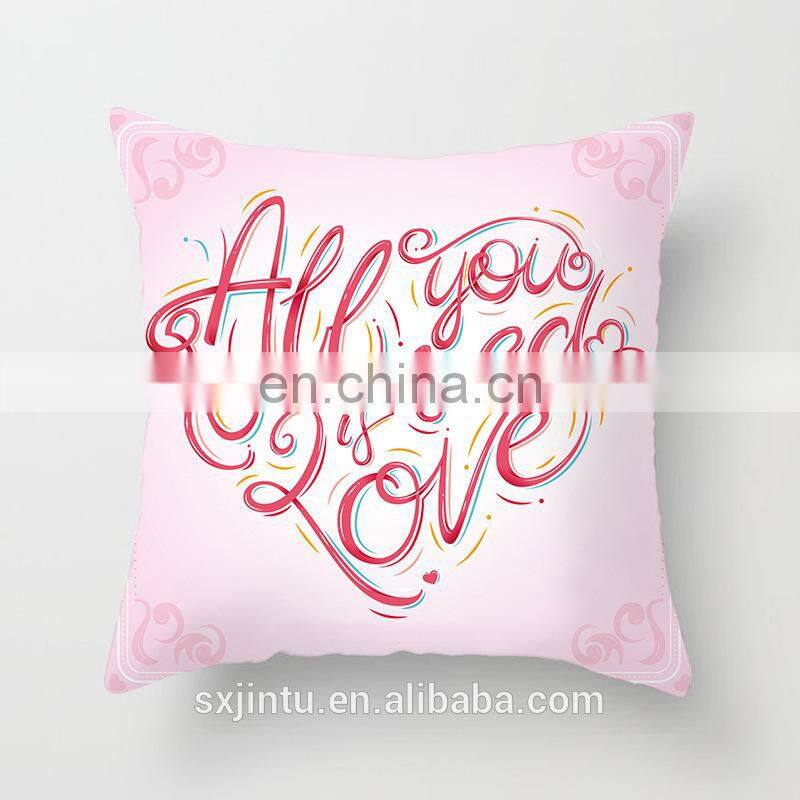 Custom Digital Printing Valentine's Day decoration Throw Pillow case Covers
