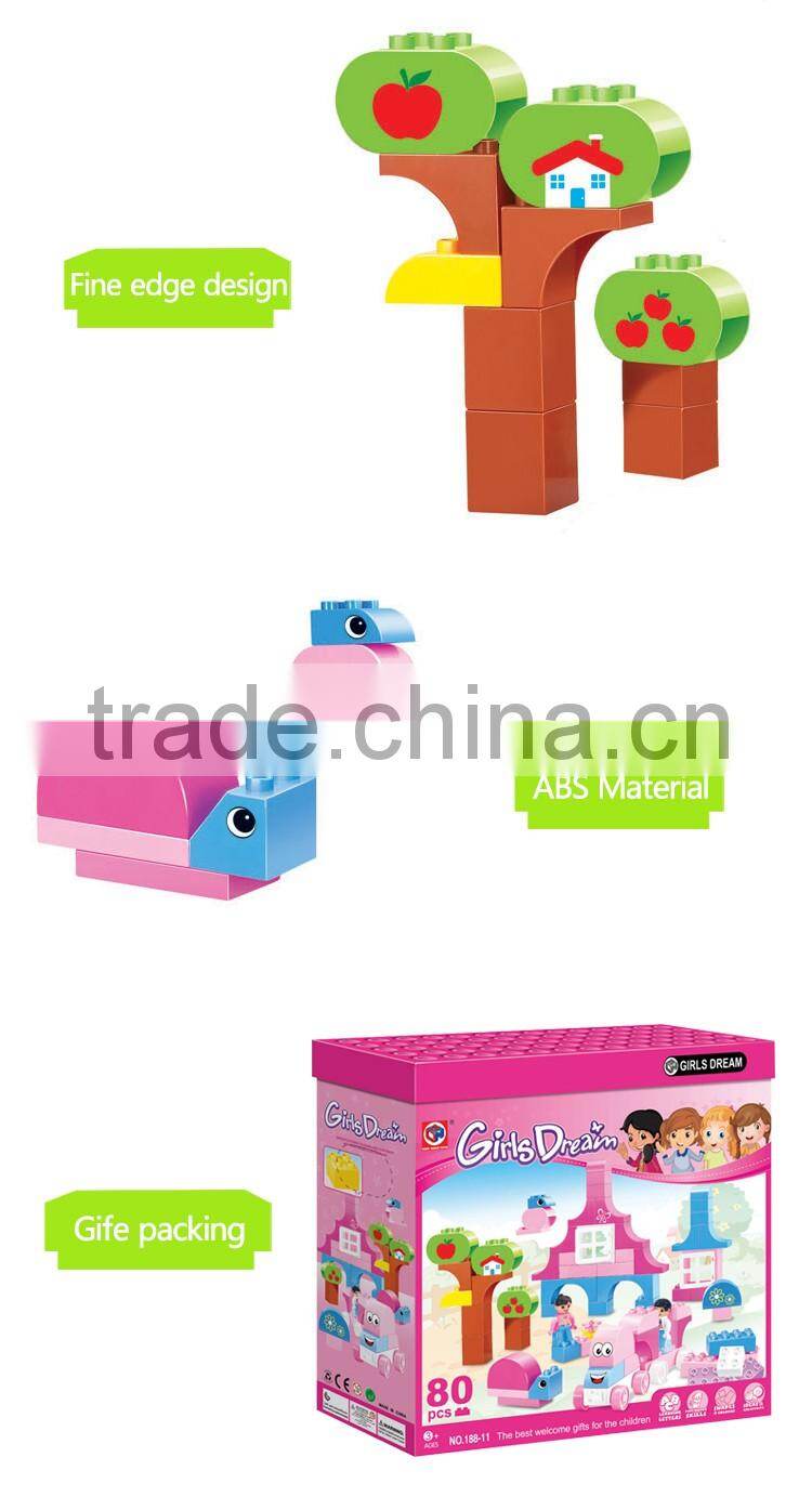 2016 hot item girls dream plastic building blocks toys