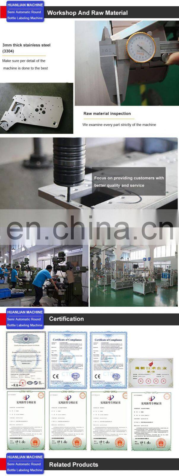 Semi Auto Labeling Machine for Round Bottles with Code Printer