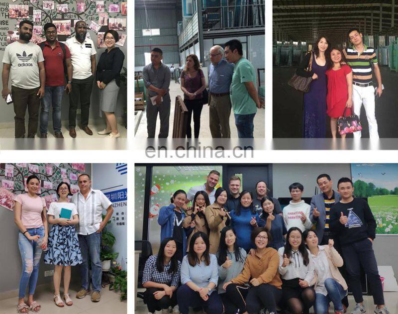 High quality safety frameless enclosure tempered glass shower door