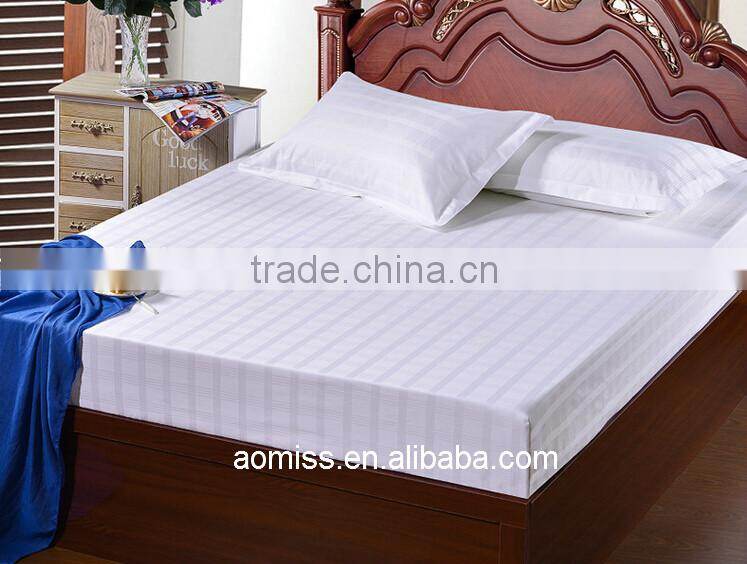 100% cotton 300 thread count hotel jacquard fitted sheets flat sheets