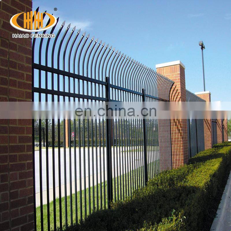 Factory supply bent top garrison safety steel fence panel