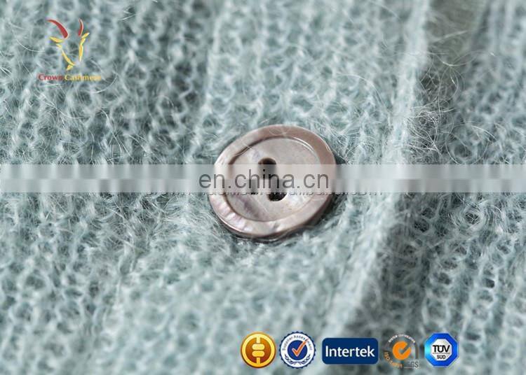 Korean see through knitted cardigan sweater for women